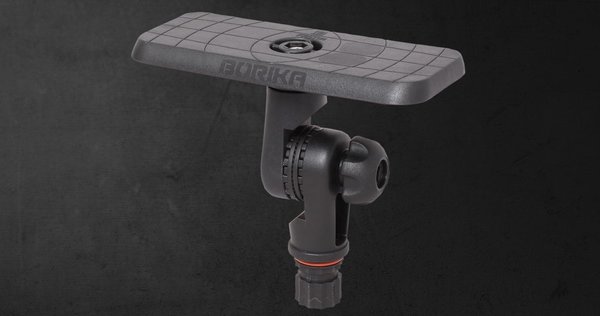 Fasten-Plattform (164 mm x 68 mm), für Kamera und Echolote 360° rotierbar und neigbar