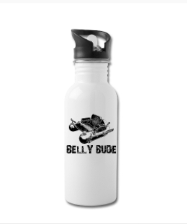 Belly Bude Trinkflasche mit integriertem Trinkhalm