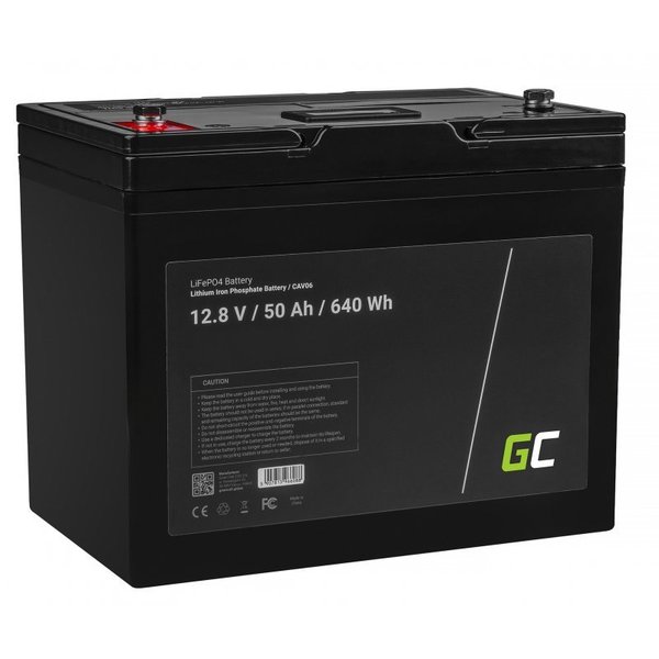 Green Cell LiFePO4 Batterie 12V 50Ah