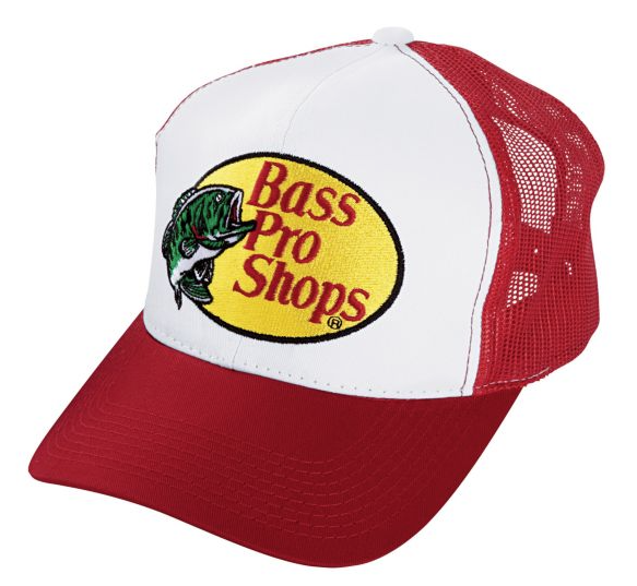 Bass Pro Shops® Embroidered Logo Mesh Cap Red